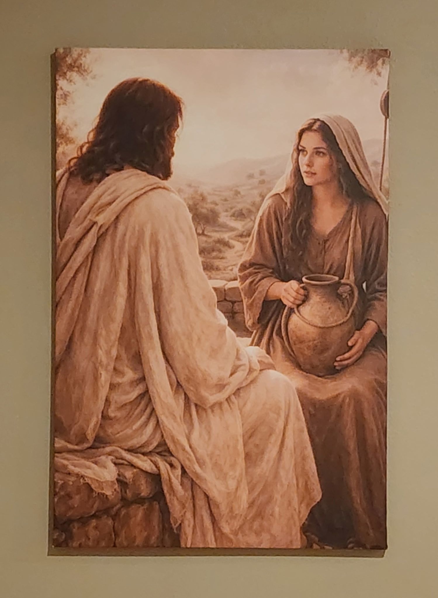 Woman at the well – Canvas 36×24 - Image 2