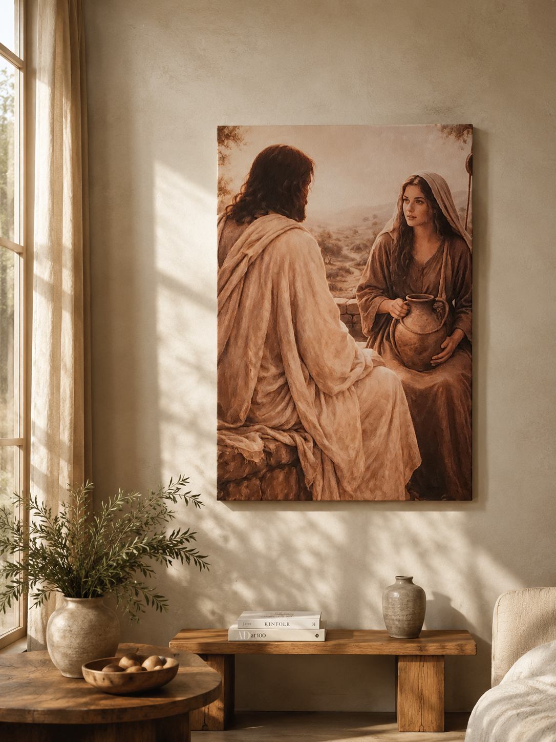 Woman at the well – Canvas 36×24